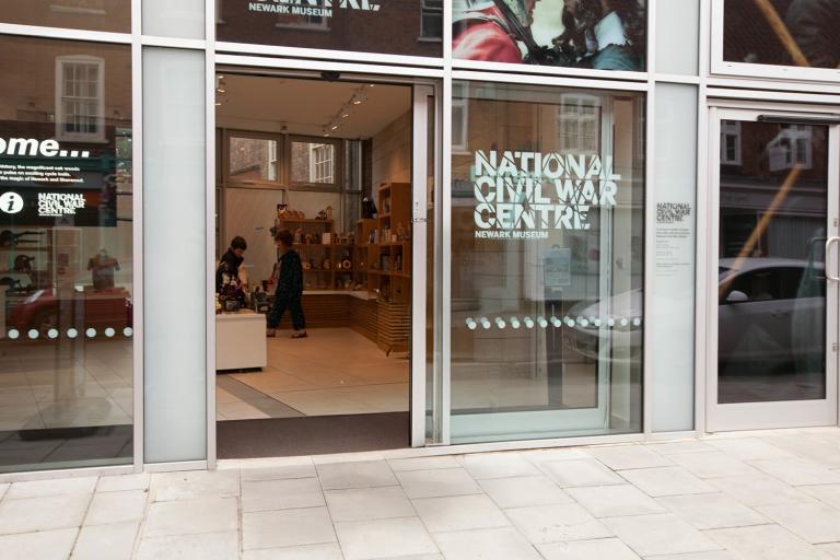 Main entrance door to the National Civil War Centre